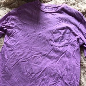 Long sleeve purple Vineyard vines shirt